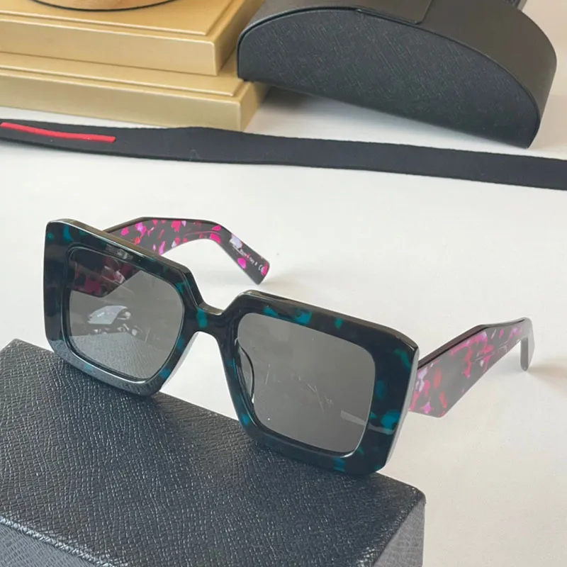 Nouvelle couleur super qualité SPR23 lunettes de soleil pour hommes FEMMES lignes géométriques lunettes de soleil carrées designer style cubain voyage d'été protège234j