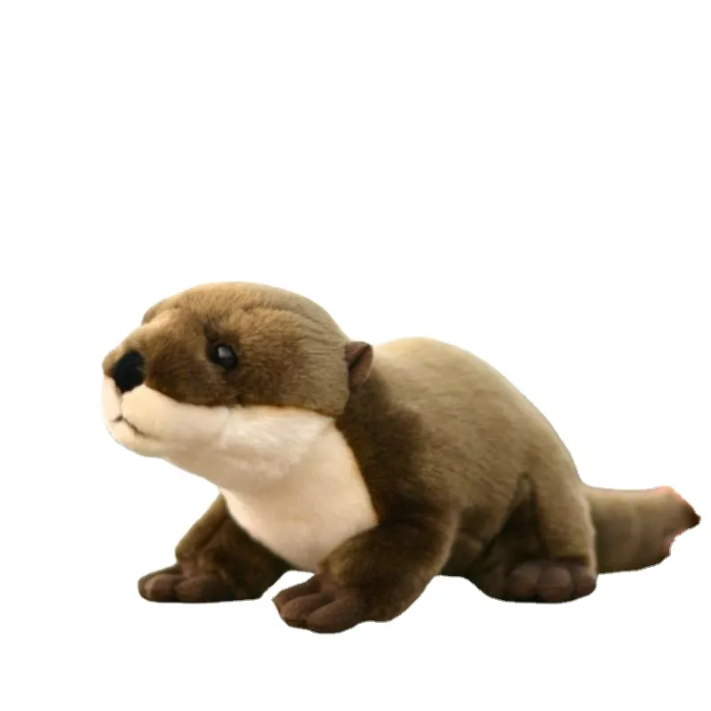 シミュレーション動物カワウソLUTRA LUTRA LUTRA PLUSH TOY WATER DOG DOG DOG DOG WATER ANMOKEY ANIMALS FOR KIDSギフトティーチングプロップ46cm