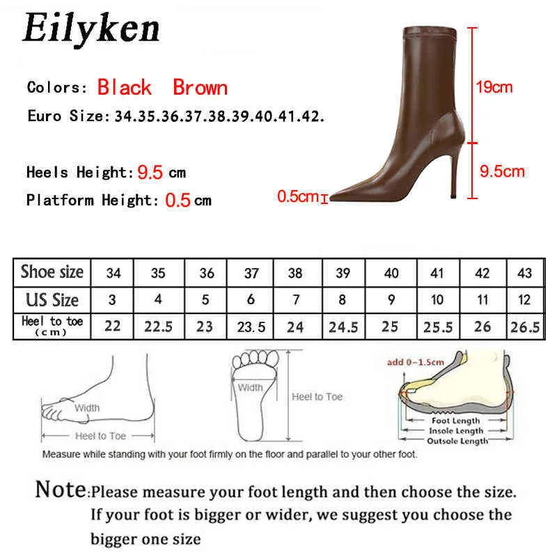 Dress Shoes Eilyken 2022 Spring High Quality Soft Pu Leather Boots Women Pointed Toe Pumps Heels Fashion Ladies Party Size 34 40 220507