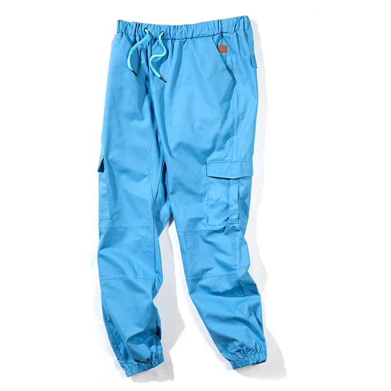 ヒップホップジョガーズカーゴパンツ男性ハーレムカジュアルマルチポケットズボンS SWEATERPANTSストリートウェアS-5XL 220330