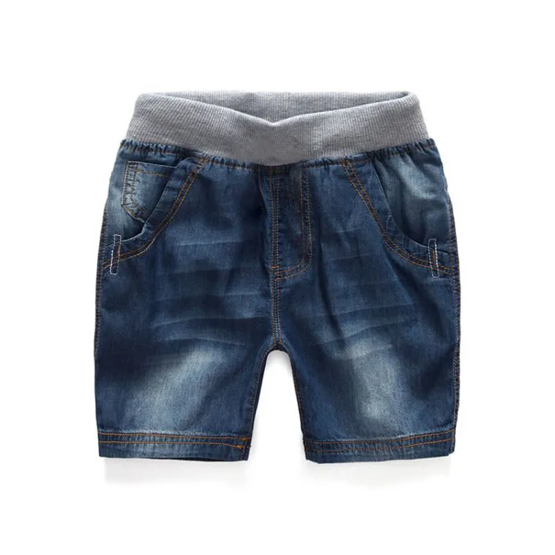 Pojkar sommar jeans shorts barn cowboy shorts bomull korta byxor avslappnade pojkar byxor 2-14 år barn kläder 220707