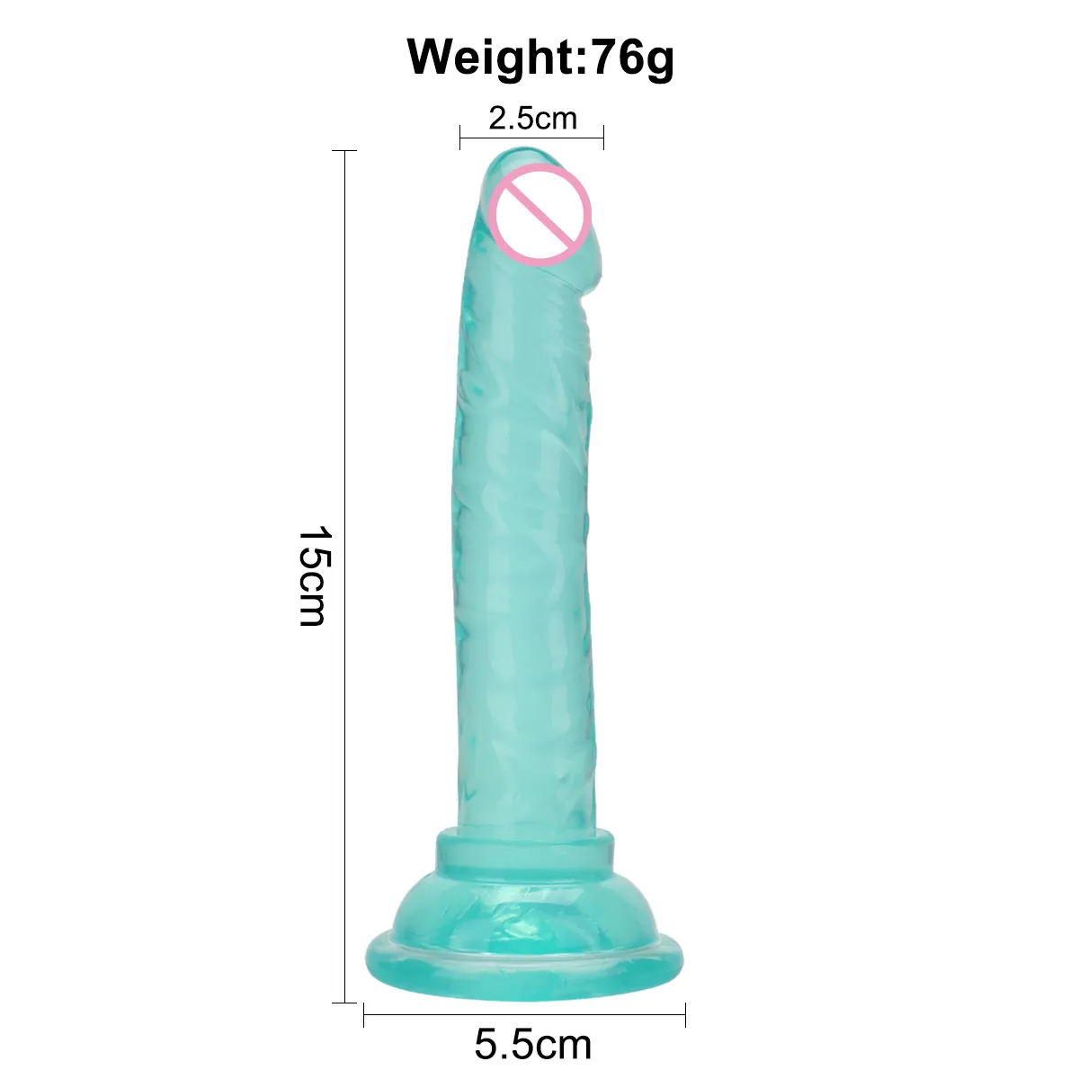 Jingzhi Mini Jelly Dildo för kvinnor Big Dick Strapon Sexiga leksaker mjuk realistisk för anal penis med sugkopp vuxen