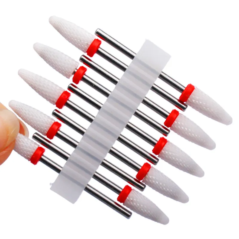 Carbide Manucure Cutters Set Nail Drill Bits Gel Polish Remover Cutter Céramique Fraises pour Ongles Limes Électriques Outils 220630