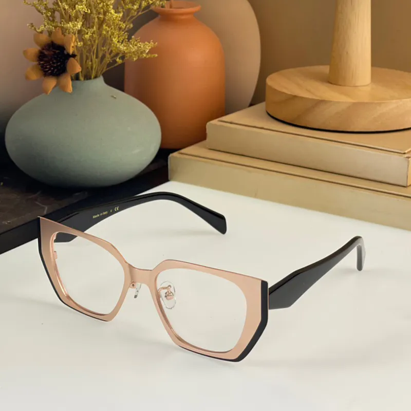 العلامة التجارية الرجعية أسيتات النظارات البصرية الرجال نساء مشهد Oculos وصفة طبية PR84 Eyeglasses مضادة للضوء الأزرق نظارات عين القط الكبير FR2051