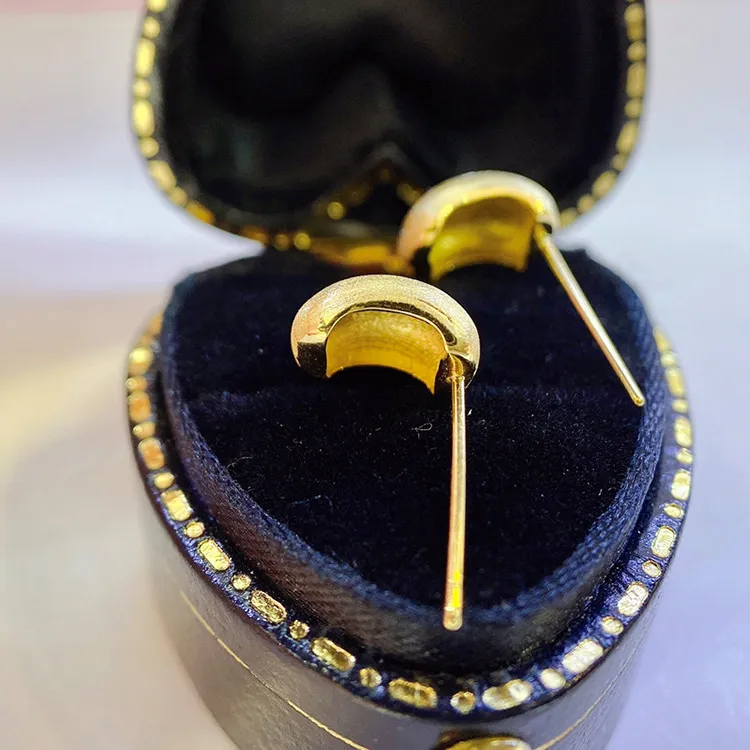18K Gold Ohrring für Frauen echter Goldschmuck Anillos de Bizuteria Anillos Mujer Gemstone Ohrringe Box Engagement Femme Ohrring 2202272216