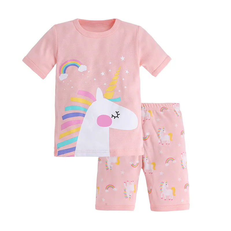 High Quality Pure Cotton Soft Children Sleepwear Boys Girls Nightgown Cute Pattern Kids Child Night Gown 2 12 Years Pajama Sets 220715