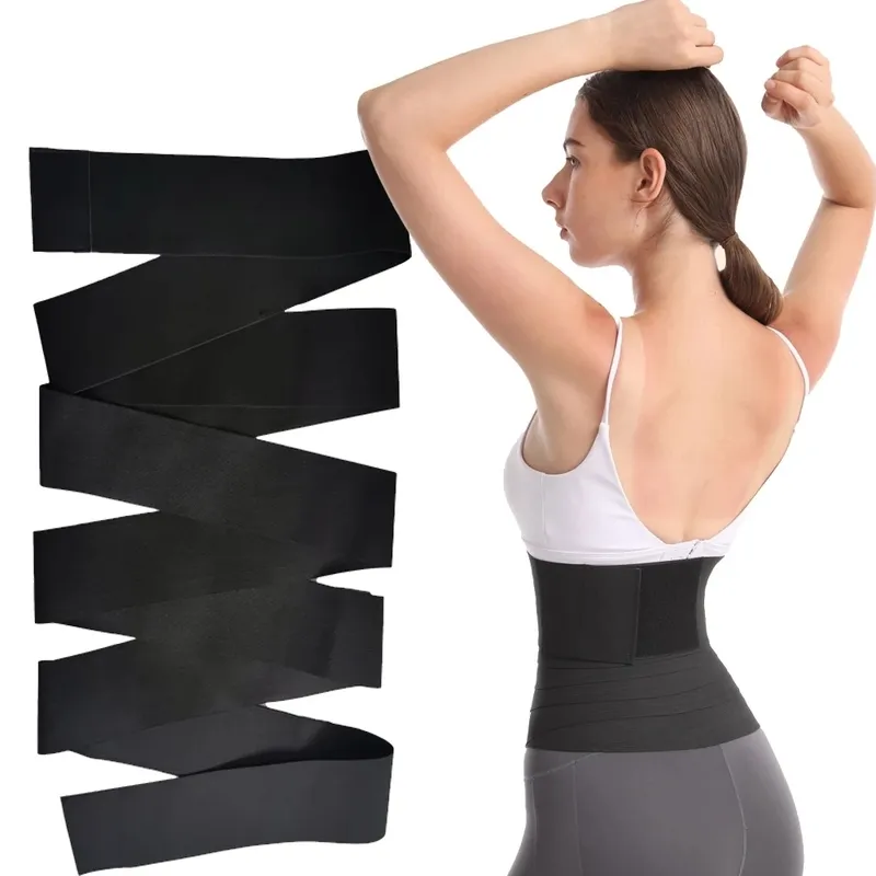 Women Bandage Wrap Shaist Trainer Shapewear Slimmen Slimming Burra Bandos de resistência ao cinto Bandos de fivela Tomme Control Corpo Forma do corpo 220513