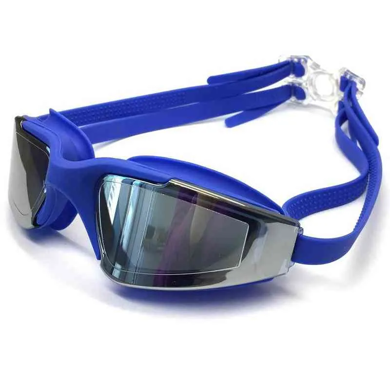 Gafas de natación Gafas para adultos Hombres Mujeres Jóvenes Protección UV Gafas impermeables Anti niebla Piscina Gafas Y220428