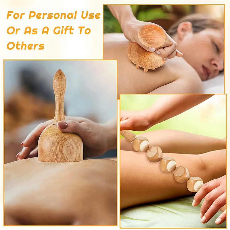 Therapy Therapy Massage Ferramenta Linfática Drenagem R Anti Celulite Fáscia Rolo para Alívio da Dor do Músculo Corporal Completo 220318