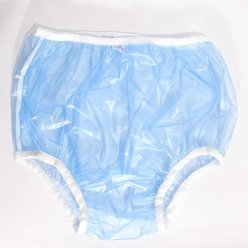3 SZTUK ABDL pieluchy dla dorosłych pcv pieluchy wielokrotnego użytku onesize plastikowe dna bikini DDLG bielizna niebieski 220425