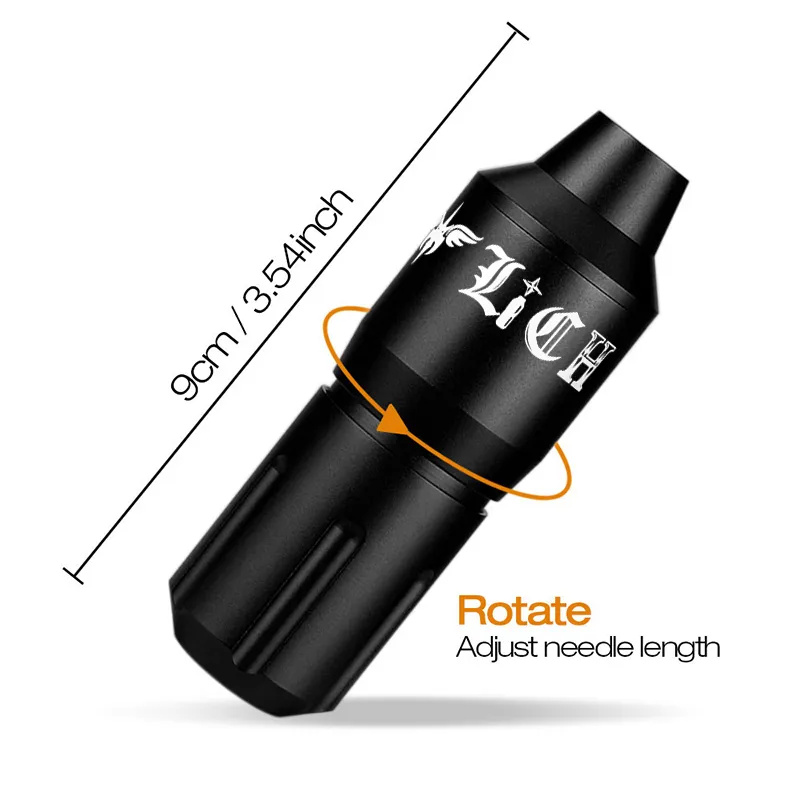 리치 문신 짧은 펜 로타리 카트리지 모터 건 기계 고품질 전문 영구 메이크업 용품 220623
