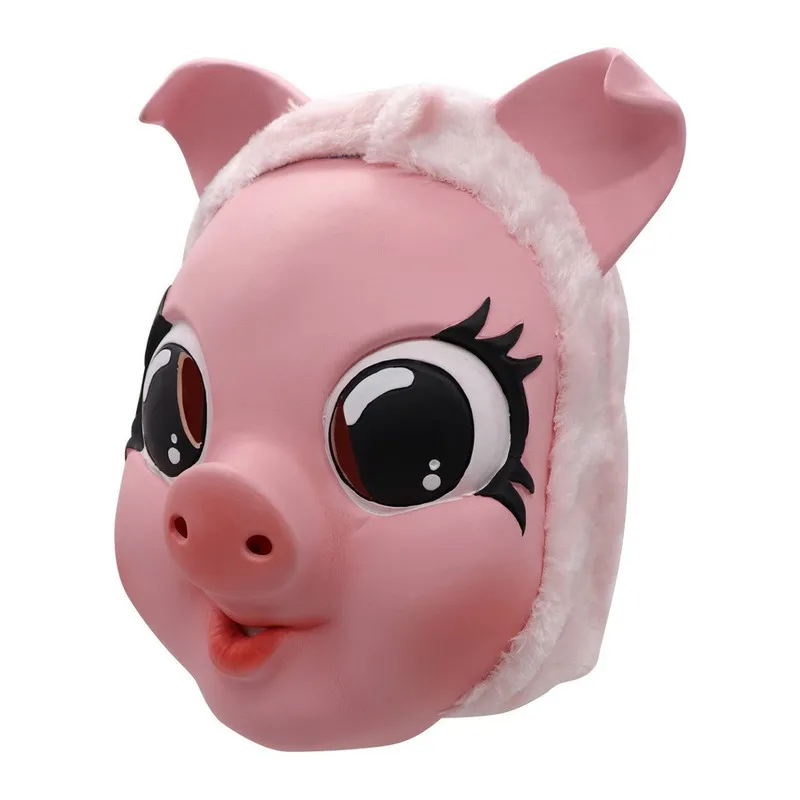 Killing Eve Season 2 Jodie Comer Villanel Le Pink Pig Cosplay Mask Halloween Cosplay Costume Props 2207206312401