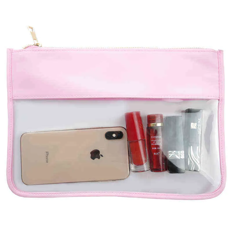 Toppe con lettere Borsa cosmetica in PVC trasparente Borsa da viaggio trasparente Borsa cosmetici Buste Snack Borsa Organizzatore Vendita diretta in fabbrica H221755