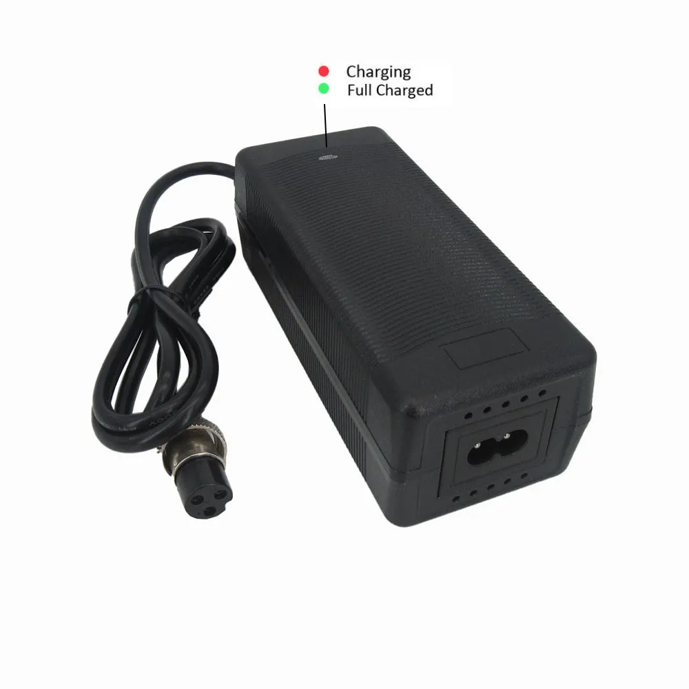 Chargeur Ebike 588V 2A Lithium pour le chargeur de vélo Scooter 52V 14S Chargeur de vélo de scooter GX16 avec fan7565099