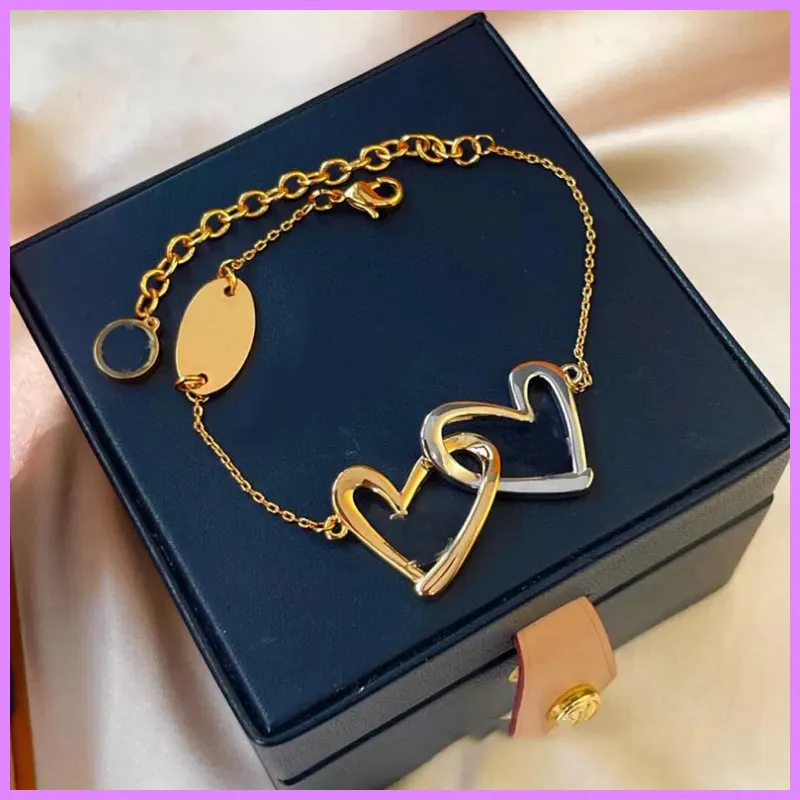 Luxury Necklace Designer Jewelry New Bracelet Brand Heart-shaped Earrings For Womens Fashion Brands Necklaces Bracelets With Box G224211F