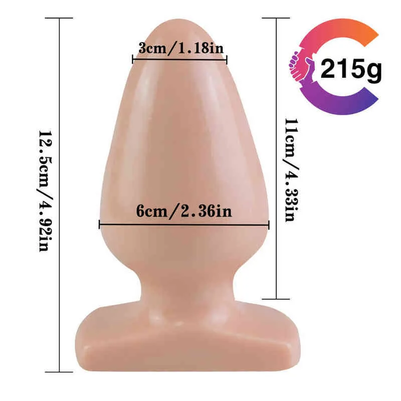 Nxy Dildos Silicone Small Backyard Bead Anal Plug for Men and Women Large Glue Go Out Wear Adults 03168052225