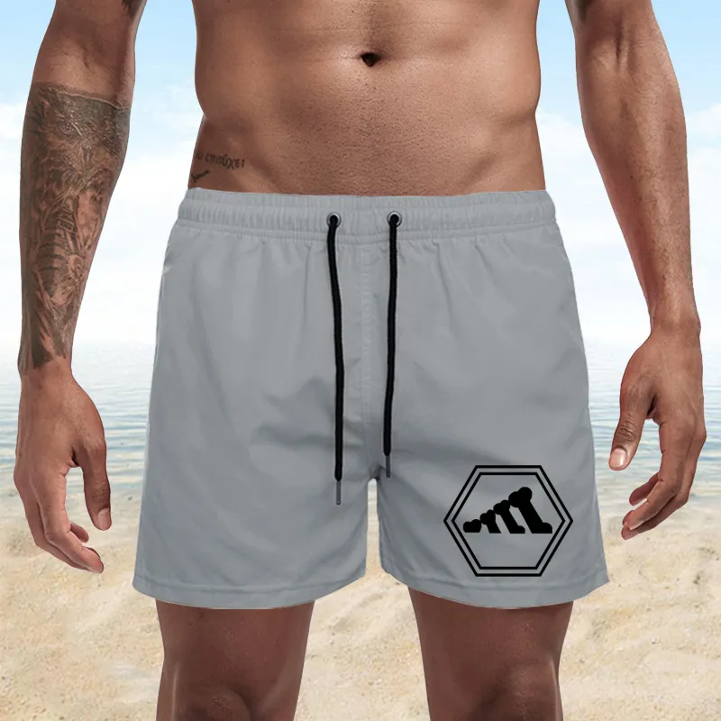 Été hommes surf Shorts imprimer marque maillots de bain Sexy maillot de bain mâle maillot de bain décontracté taille moyenne respirant plage Surf 220425