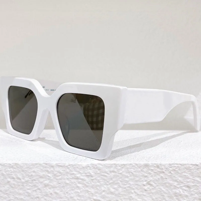 Designer mens OMRI003 sunglasses super thick square frame wide temples classic plate black men Sun Glasses 51-20-145 casual wild w227z