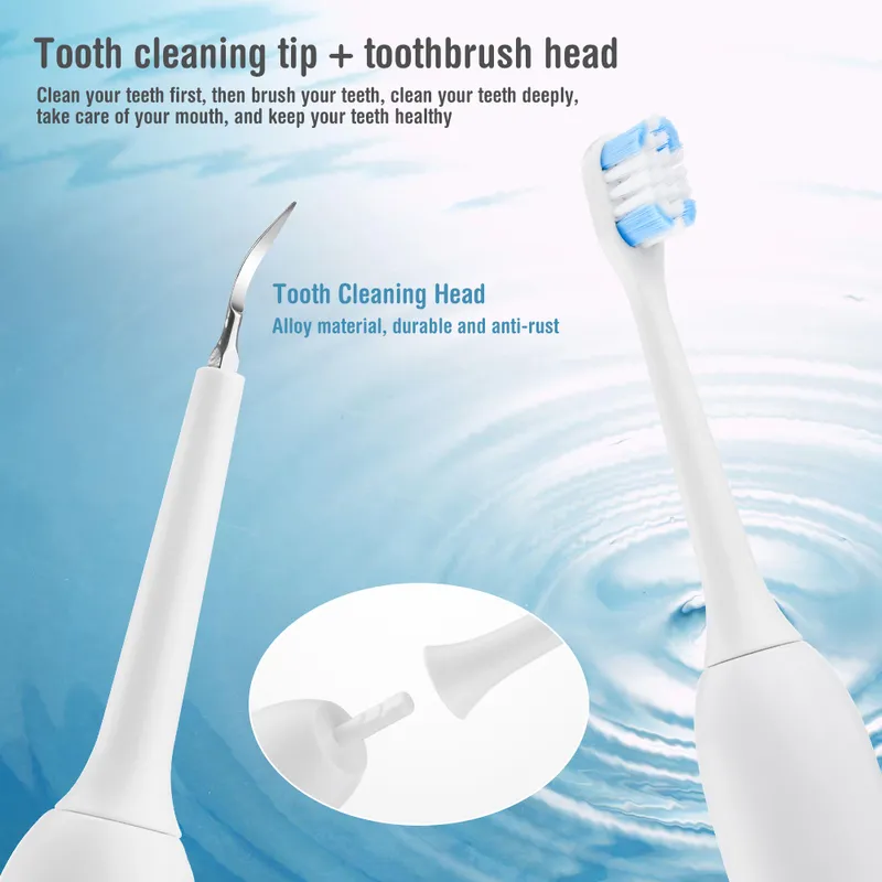 Elektrische tanden reiniger sonische tandheelkundige orale plaque vlekken calculus tartaar verwijdering whitening tandenborstel USB opladen 220727