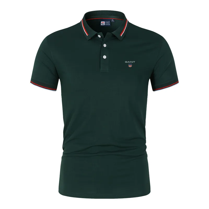 Chemises de tennis de golf d'été pour hommes Polo d'affaires à séchage rapide Polo de haute qualité décontracté Tops de sport en coton mélangé à manches courtes 220608