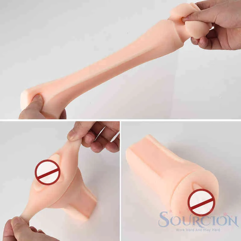 NXY Sex Män Masturbators Sourcion Male Onani Cup Soft Silicone Vagina Glans Stimulera Massager Leksaker Vuxenprodukter för 0412