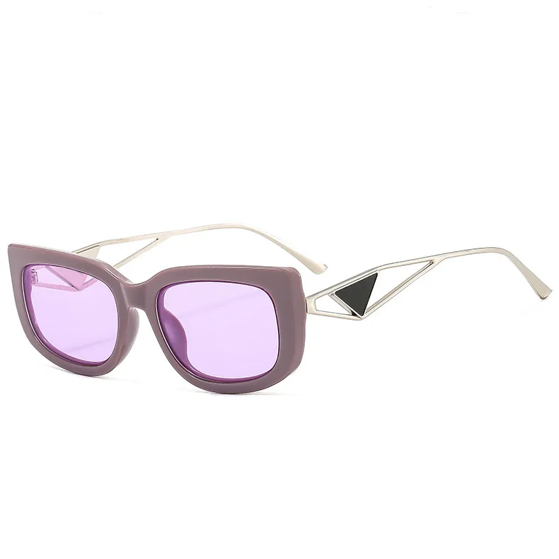 Fashion Designer Sunglasses Man Woman Lovely Brand Sunglass Cat Eye Metal Frame Sun Glasses Traveling Summer Beach Adumbral245v