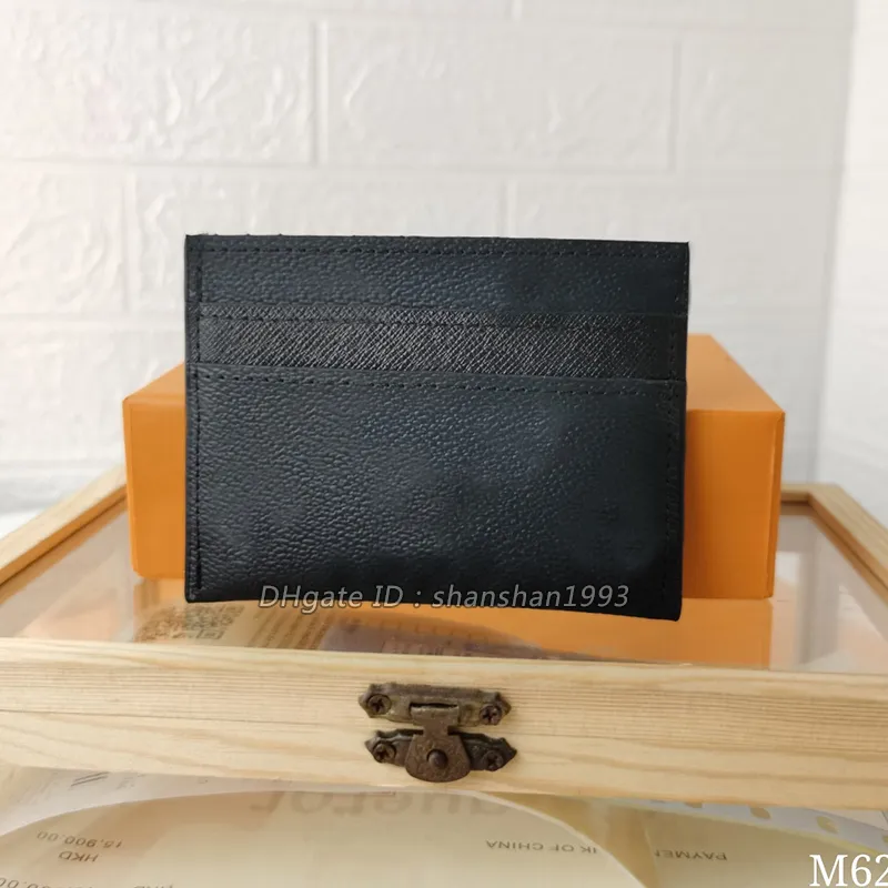 Klassische Männer Frauen Mini kleine Brieftasche Hochwertiger Kreditkartenhalter Slim Bank Cardinhaber mit Box Total 5 Card Slot310p