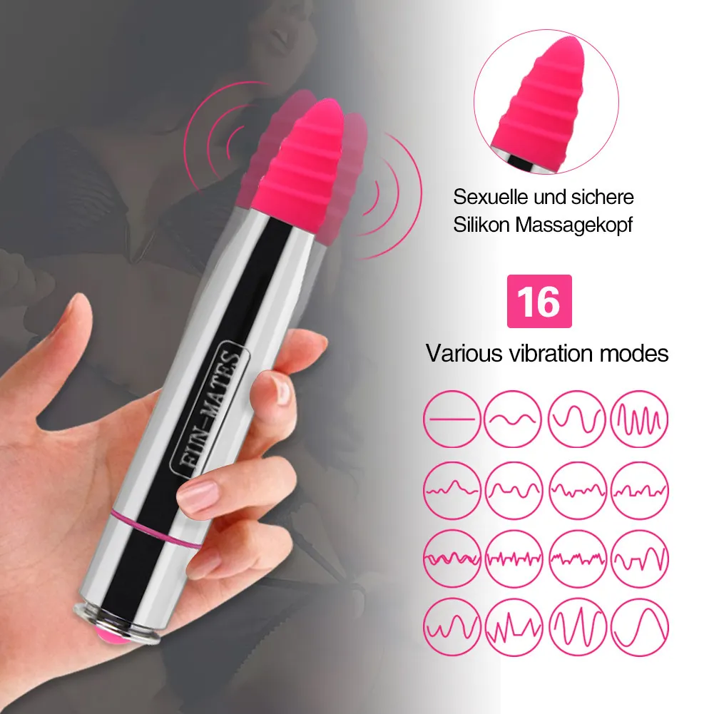 16 Speed ​​Lipstic Mini Bullet Vibrator для женщин водонепроницаемый клитор стимулятор фаллоимитатор сексуальные игрушки женские продукты