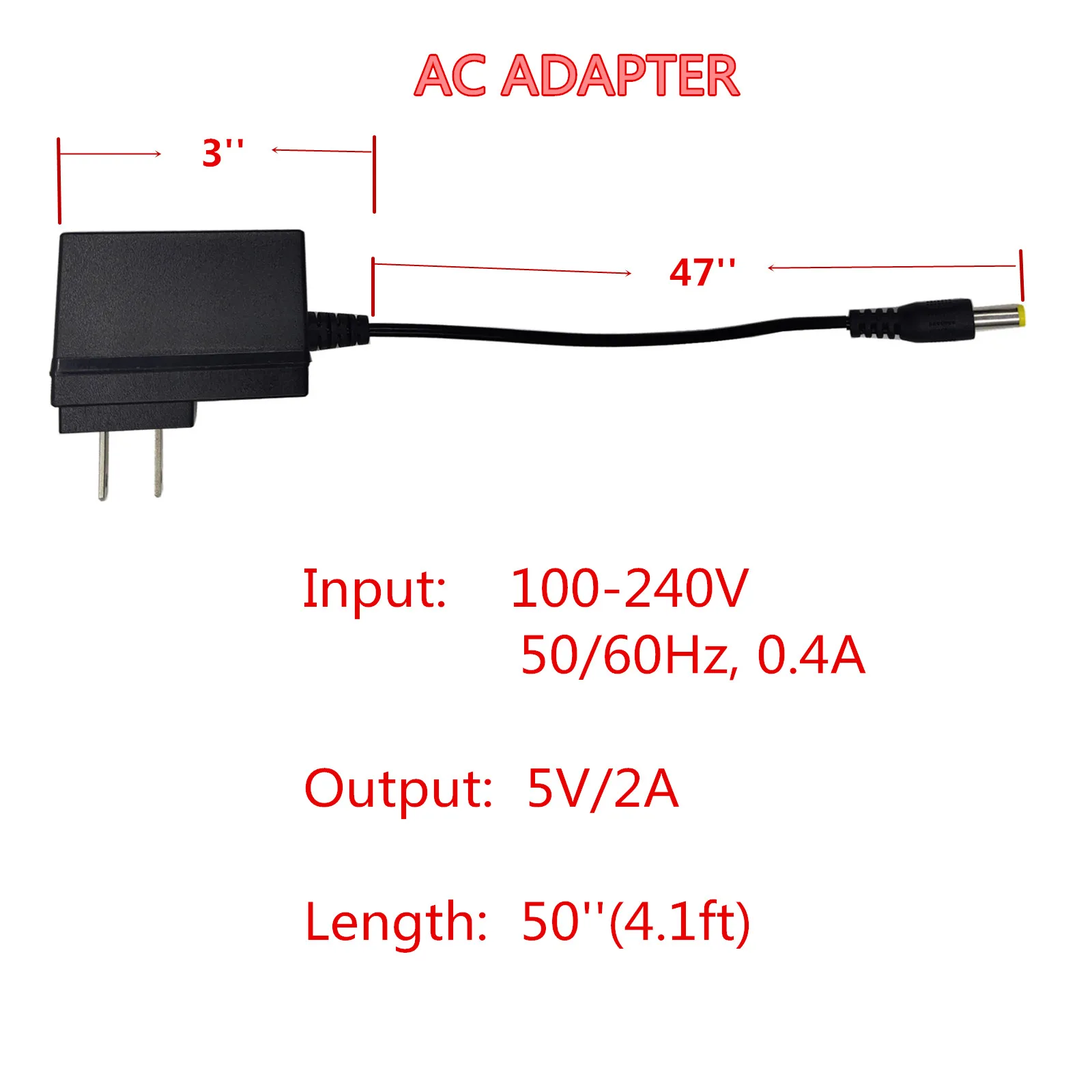 Zasilacz AC/DC Adapter 5V 2A UK UE AU AU Plug do Smart Android TV Box TX3 TX6 X96 H96 A95X F3 II F4 T95 Charger