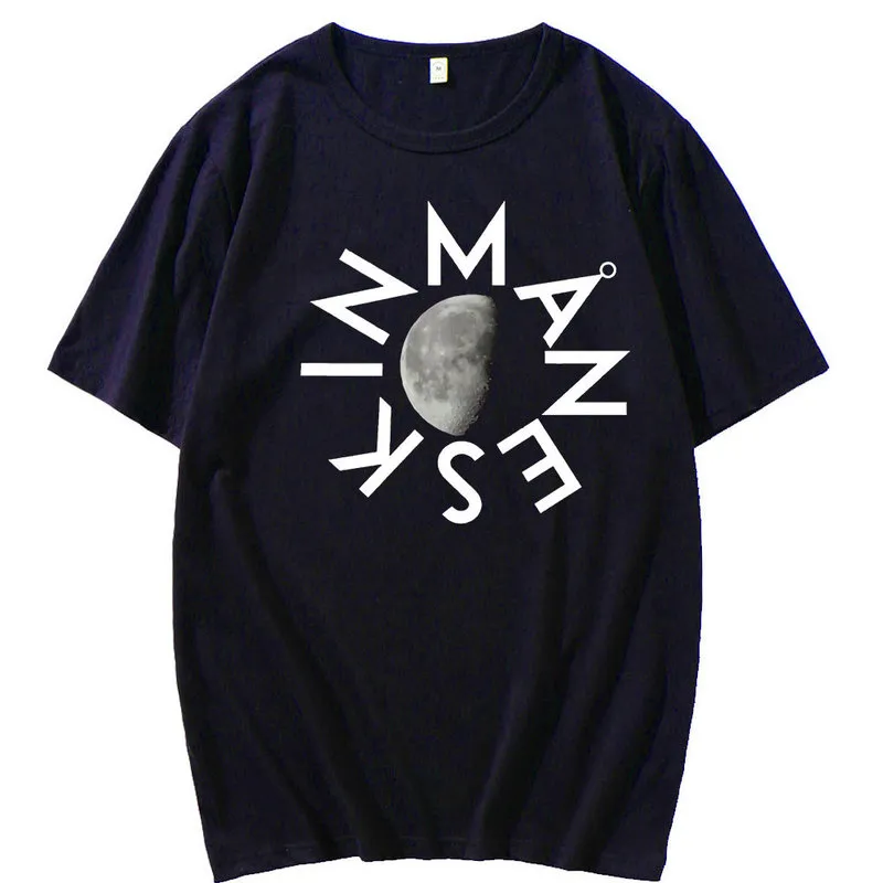 Anime Maneskin imprimé col rond quatre saisons chemises drôle confortable t-shirts décontracté coton surdimensionné quotidien t-shirt haut 220610
