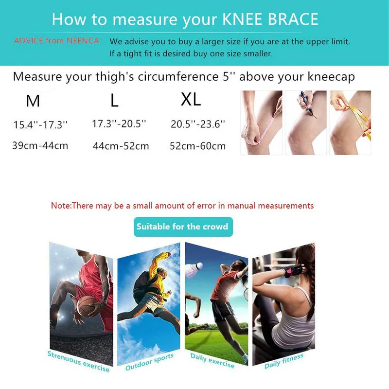 Professional Compression Knee Brace Support For Arthritis Relief Joint Pain ACL MCL Meniscus Tear Post Surgery 220812