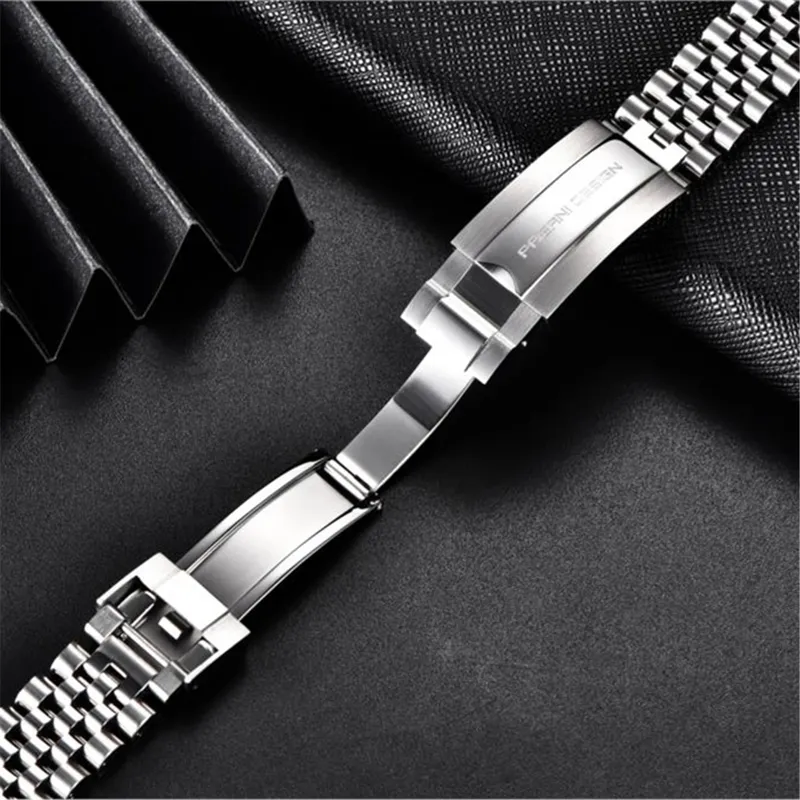 PAGANI DESIGN Original For PD1661 PD1662 PD1651 Watch 316L Stainless Steel Band Strap Jubilee bracelet width 20MM length 220MM 22195o