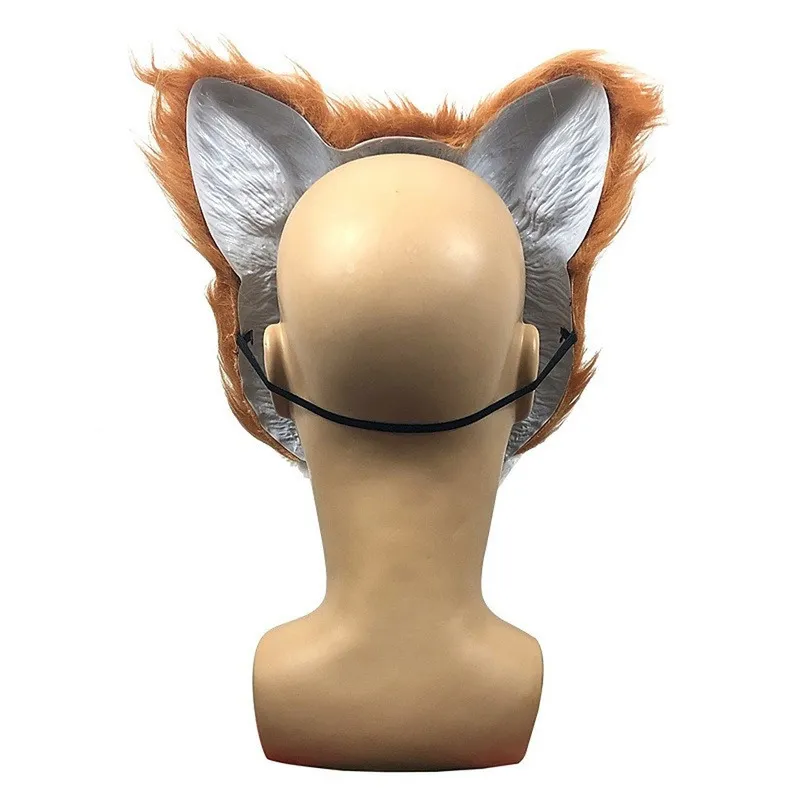 Máscara de gato bonito halloween novidade traje festa máscara de cabeça cheia 3d realista animal cabeça de gato máscara cosplay adereços 2207258088910