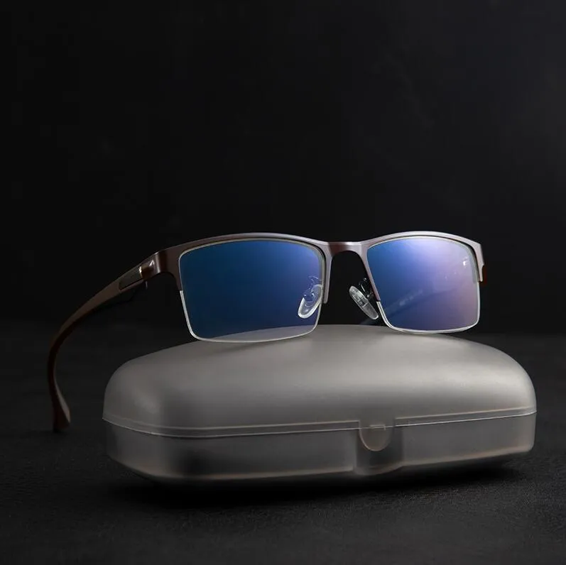 Sonnenbrillen Brillen TR90 Titan Computerbrille Anti-Blaulicht-Blockierungsfilter Reduziert die digitale Augenbelastung Klarer normaler Rahmen F259n