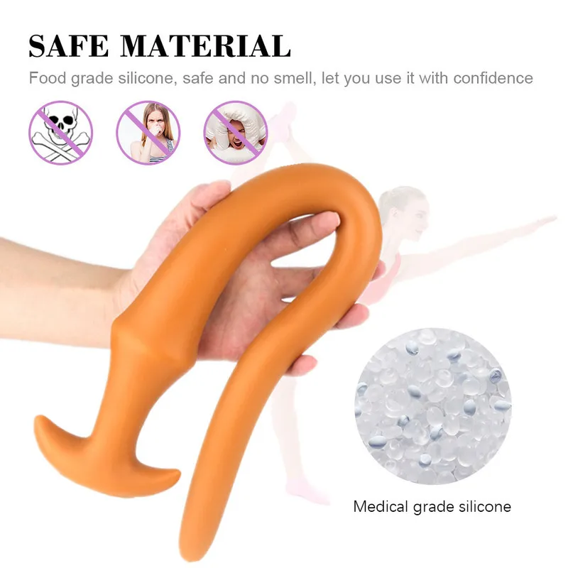 Super długi miękki ogromny wtyczka analna wtyczka Duża dildo pochwy odbyt stymulacji Dilator prostaty masaż anal sex zabawki dla mężczyzn kobiet 220413