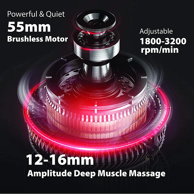 Massage Gun Deep Body Massagebaste für Muskelschmerzen Relief Training und Entspannung Schlampenformung 220524