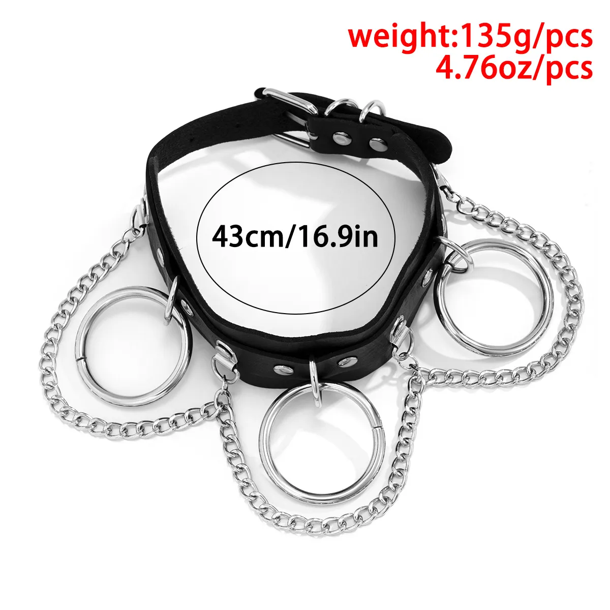 2022 neue Gothic Punk Leder Halskette Goth Choker Kreuz Schwarz Dicker Kragen Bdsm Für Frauen Spiked Y2k Grunge Rock Hip Hop Sexy Mode Bijoux Schmuck Geschenke Großhandel