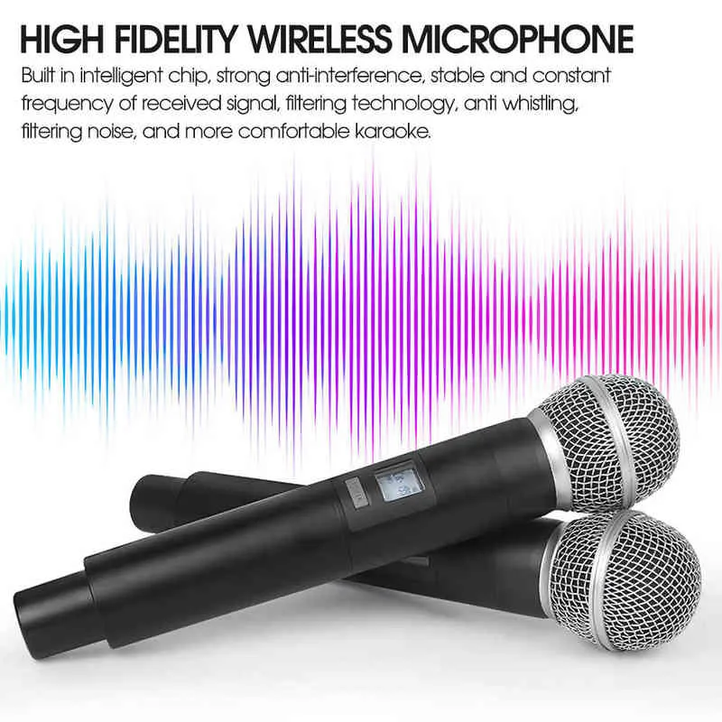 Microphone sans fil pour Shure UHF 600635MHz Mic de poche professionnelle pour le karaoké Church Show Meeting Studio Studio Recording GLXD4 W2203840289