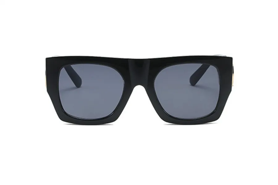 Designer kvinna solglasögon svarta tillbehör acetat adumbral UV -skydd Europa och amerikansk trend solglasögon262U