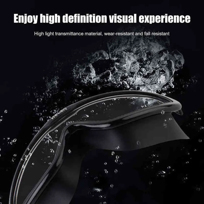 UV Protection Waterproof Swim Goggles for Children Anti fog Swimwear Swim Diving Adjustable Goggles for Boys Girls Y220428