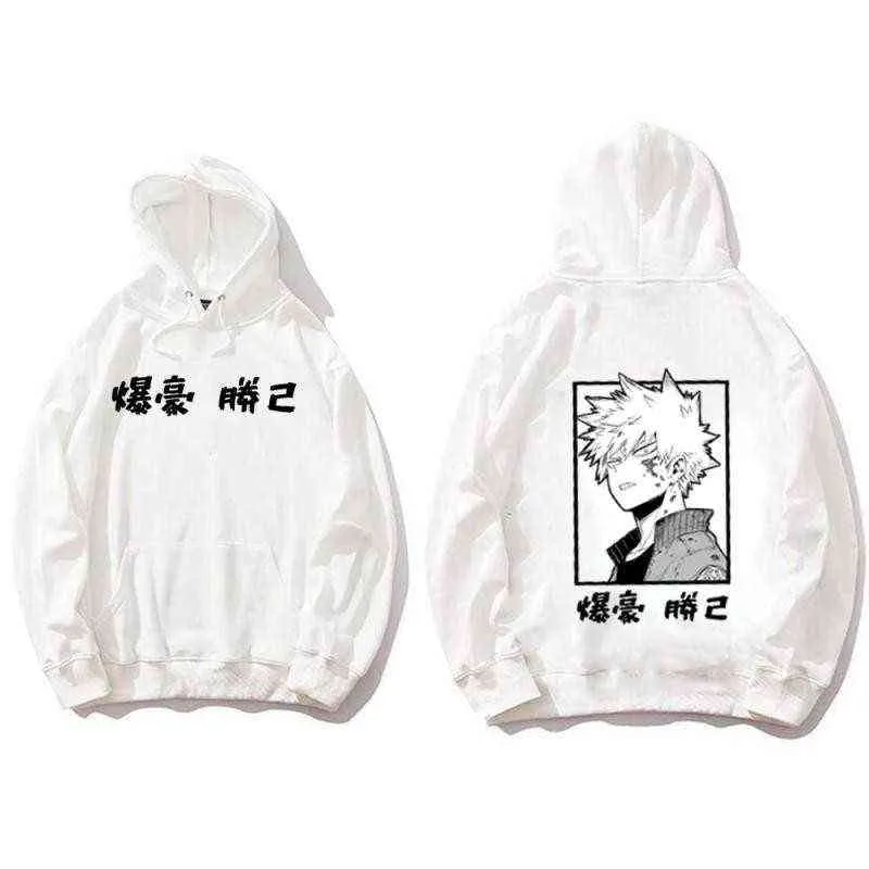 Harajuku min hjälte akademi unisex hoodies par bär japansk anime boku ingen hjälte akademi tryckt herr hoodie streetwear g220429