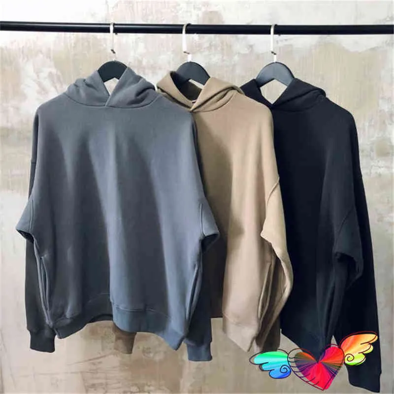 2022 Dikke stof fleece seizoen 6 hoodie mannen vrouwen sweatshirts van hoge kwaliteit ye ​​hoodie blanco solide pullovers t220721