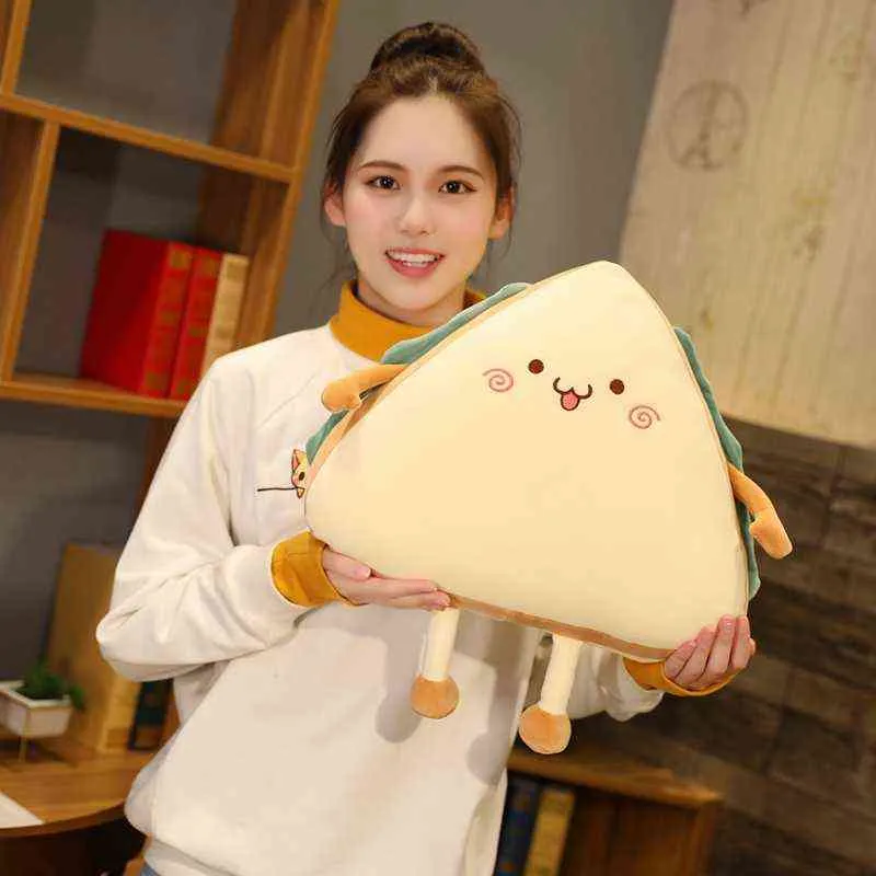 Śliczne symulacyjne ciasto piaskowate przytulony chleb wypełniony jedzeniem lalka miękka jaskółka poduszka