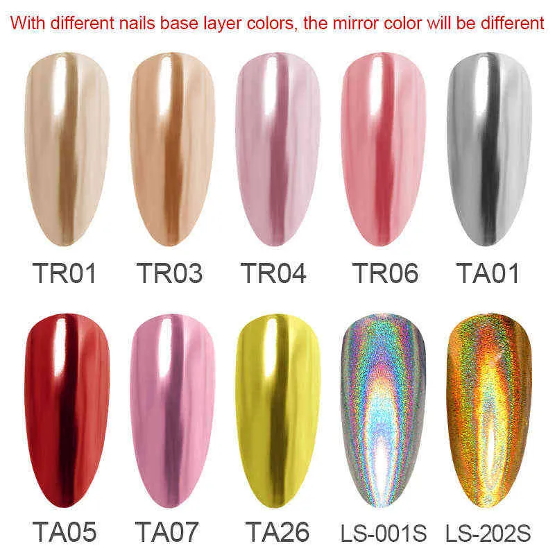 NXY Nail Gel Magic Powder Pen Air Cushion Art Laqcuer Mirror Effect Glitter Fast Design Manicure Makeup Holographic Chrome 0328