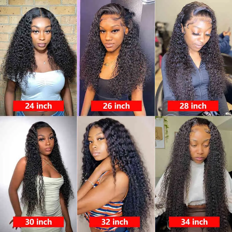 Nxy Hair Wigs Loose Deep Wave Frontal Hd Brazilian for Black Women Water Lace Front Curly Human 2206091879199