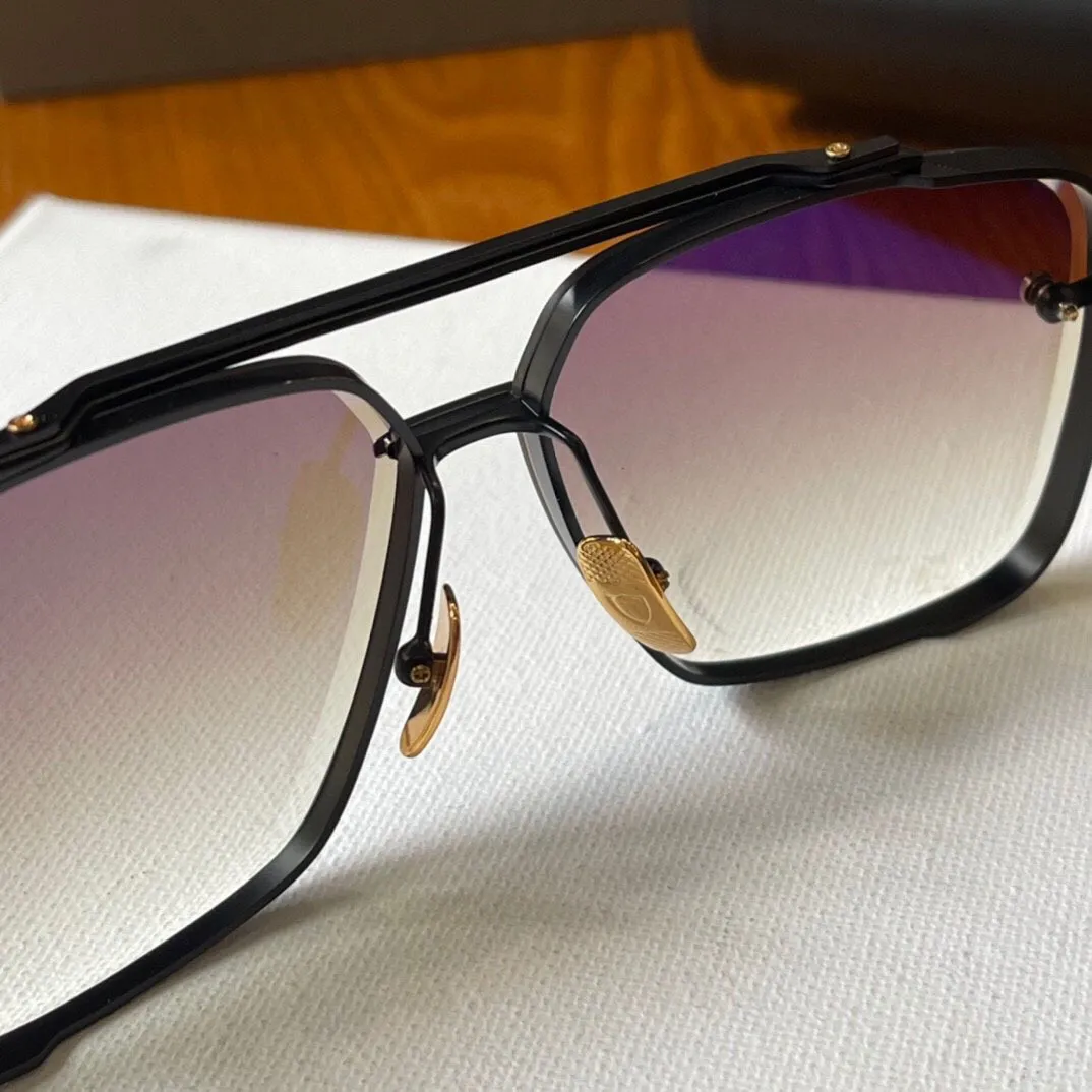 A Dita Mach Six Top Original High Quality Designer Solglasögon Män berömda fashionabla klassiska Retro Luxury Brand Eyeglass Fashion D231A