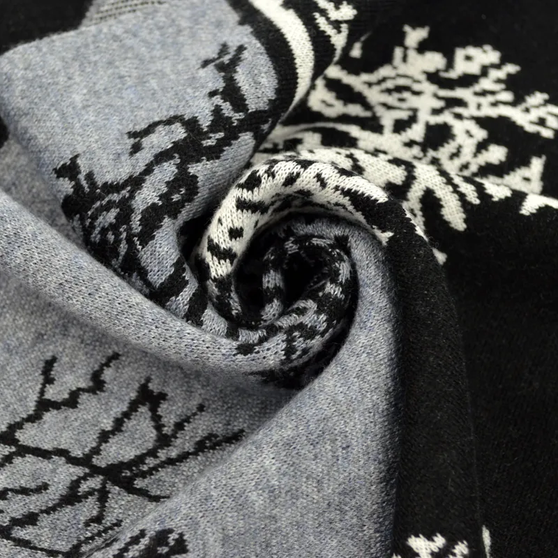 Design de inverno Árvore de Natal Man Cashmere Sconef Luxury Brand High Quality Warm Neckerchief Silk Wool Larves Men 220507