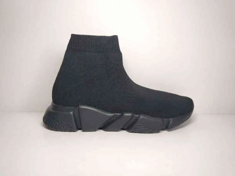 2022 high top elastic Paris sock shoes men's and women's family couples high knitted breathable shoes