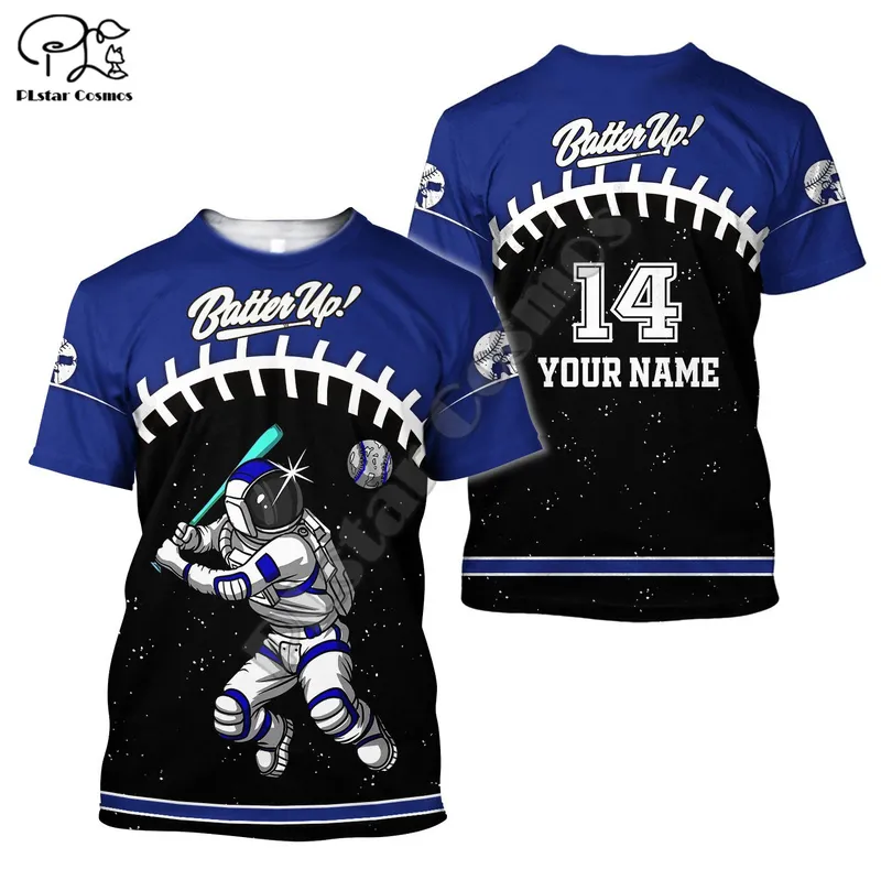 PLSTAR COSMOS Sportsman Name Custom Baseball Cosplay Athlete Streetwear 3DPRINT MEN ORMAL