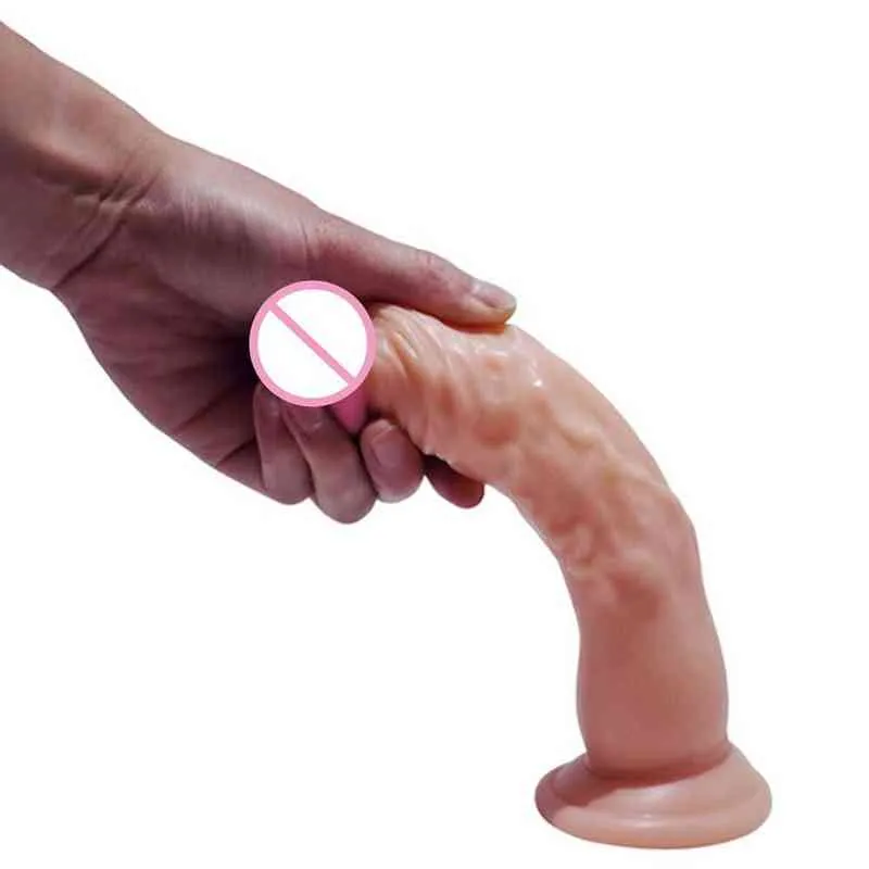 Nxy Dildo Simulazione Pene di cristallo trasparente Femmina Divertimento adulti Masturbatore Prodotti del sesso Uovo che salta Vibratore AV 0316